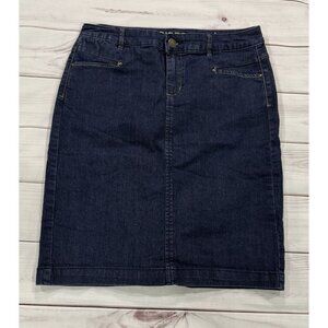 INSIDER Premium Denim Women's Knee Length Skirt Size 8 Stretchy